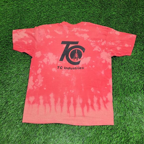 Vintage 1988 Funny Summer Tie-Dye Shirt Large 21x26 Crop USA - Picture 2 of 14